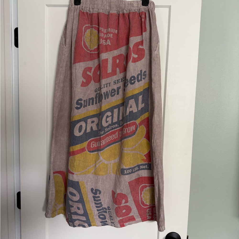 Sunflower Seed Print Skirt